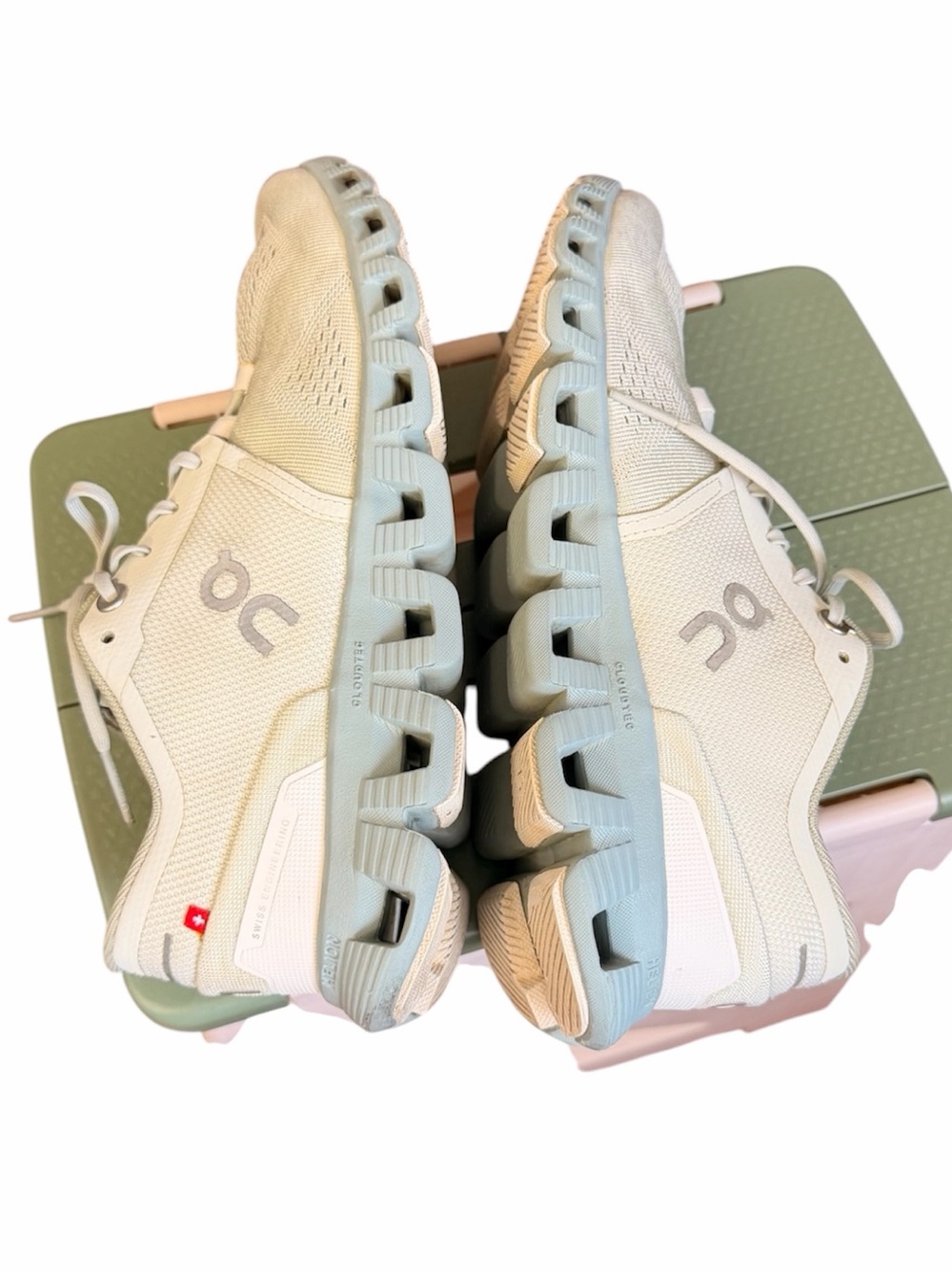 On Cloud X Shift Women’s Road Running Shoes  White/Teal size 8 - Picture 9 of 12